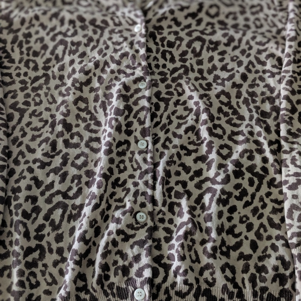 J Crew Leopard Cardigan